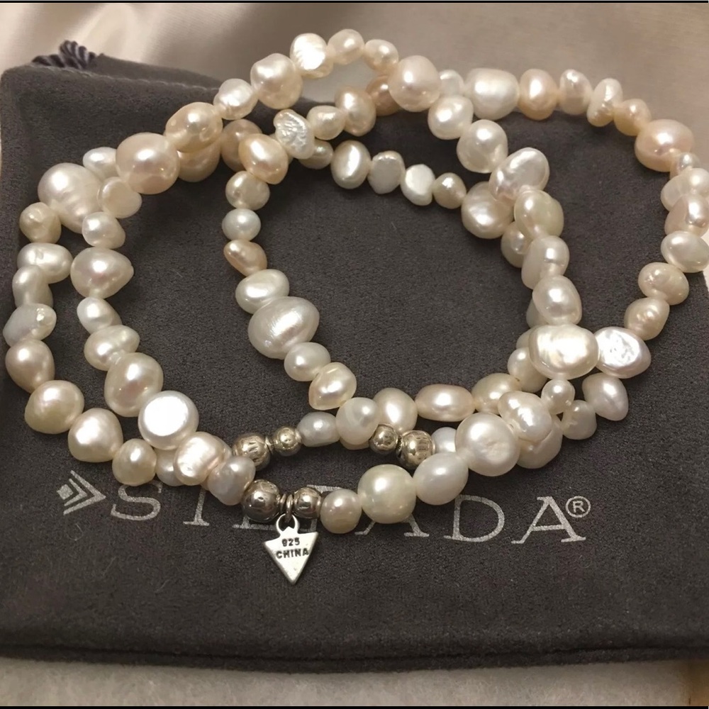 Silpada Goddess Set Of 3 FWP Stretch Bracelets NEW - Picture 6 of 13